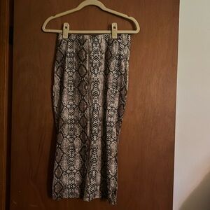 Print pencil skirt